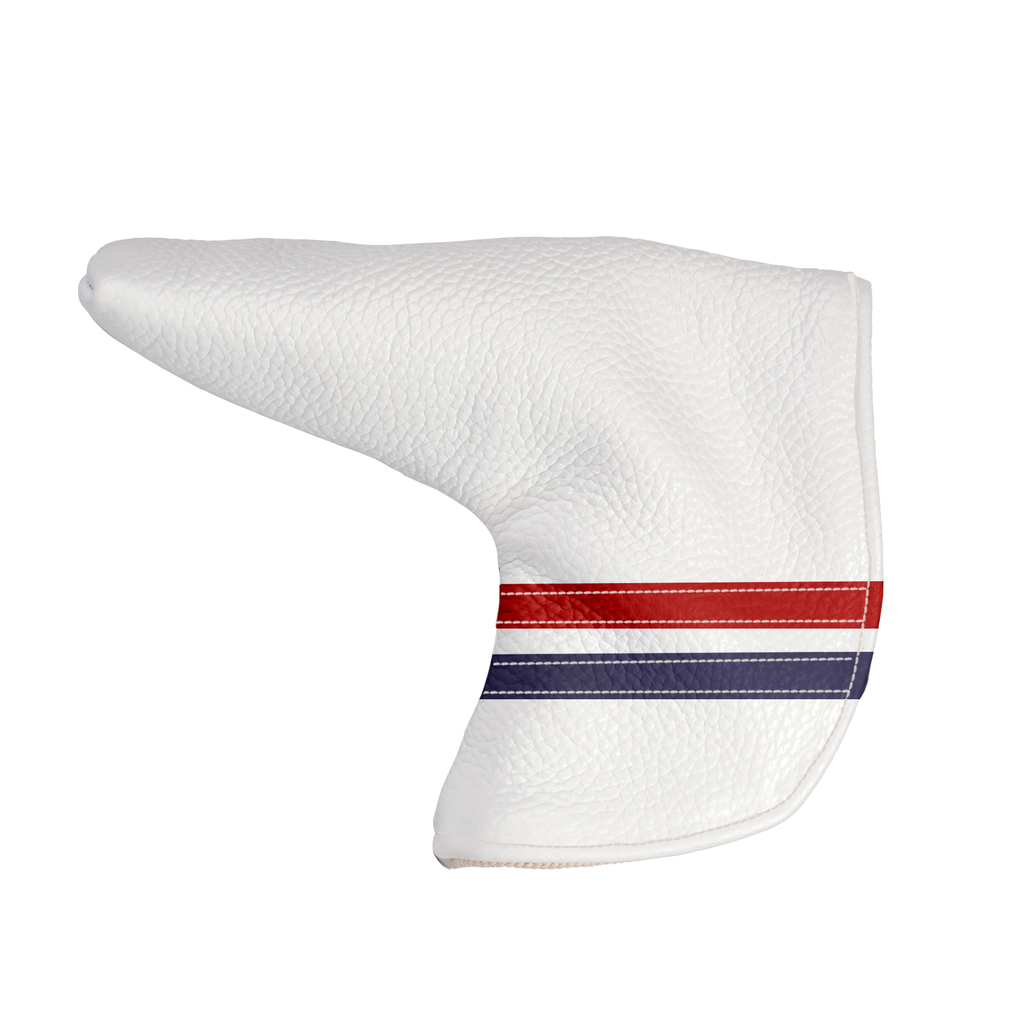 Timeless Headcover: Pure White + Navy + Sunday Red