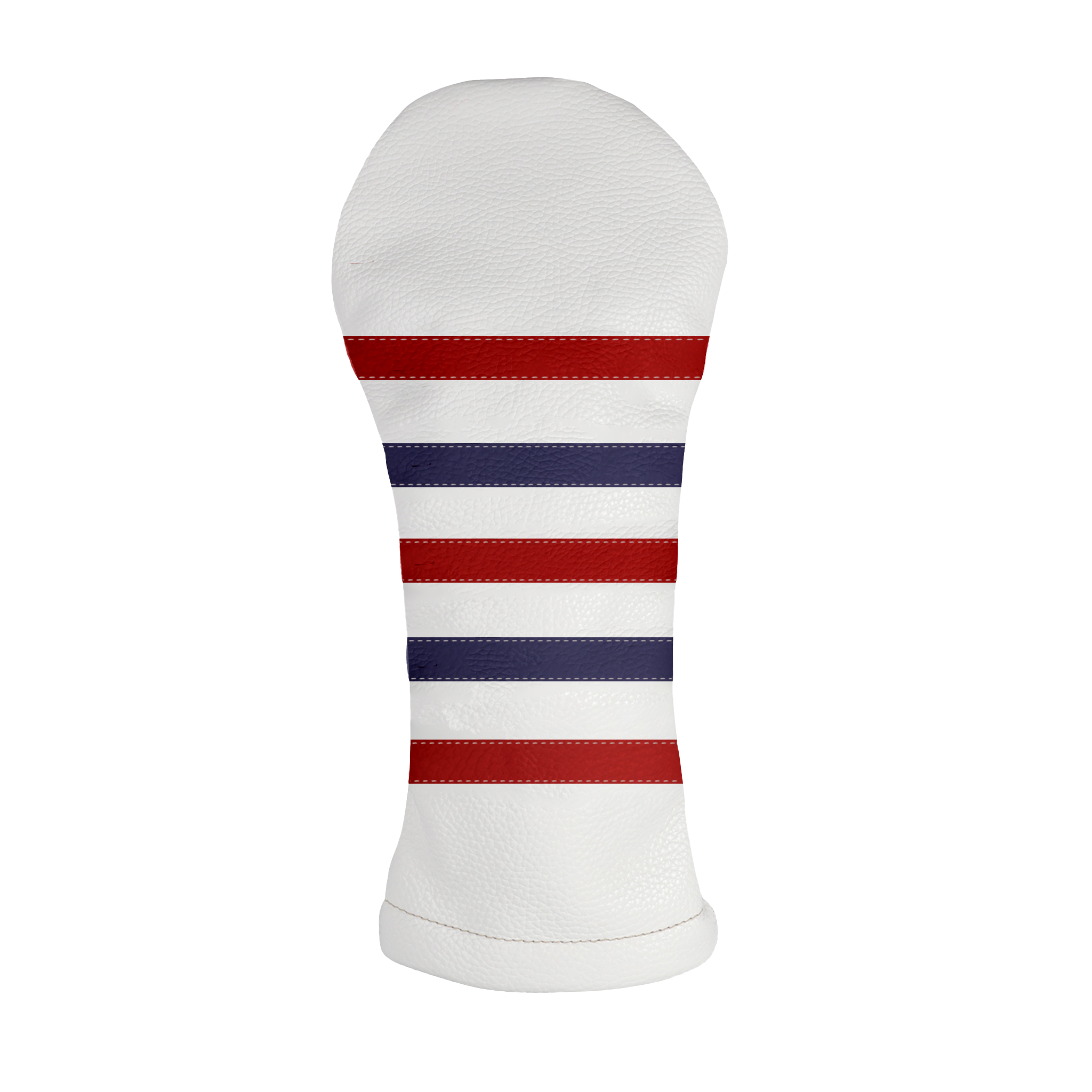 Polo Headcover: Pure White + Navy + Sunday Red