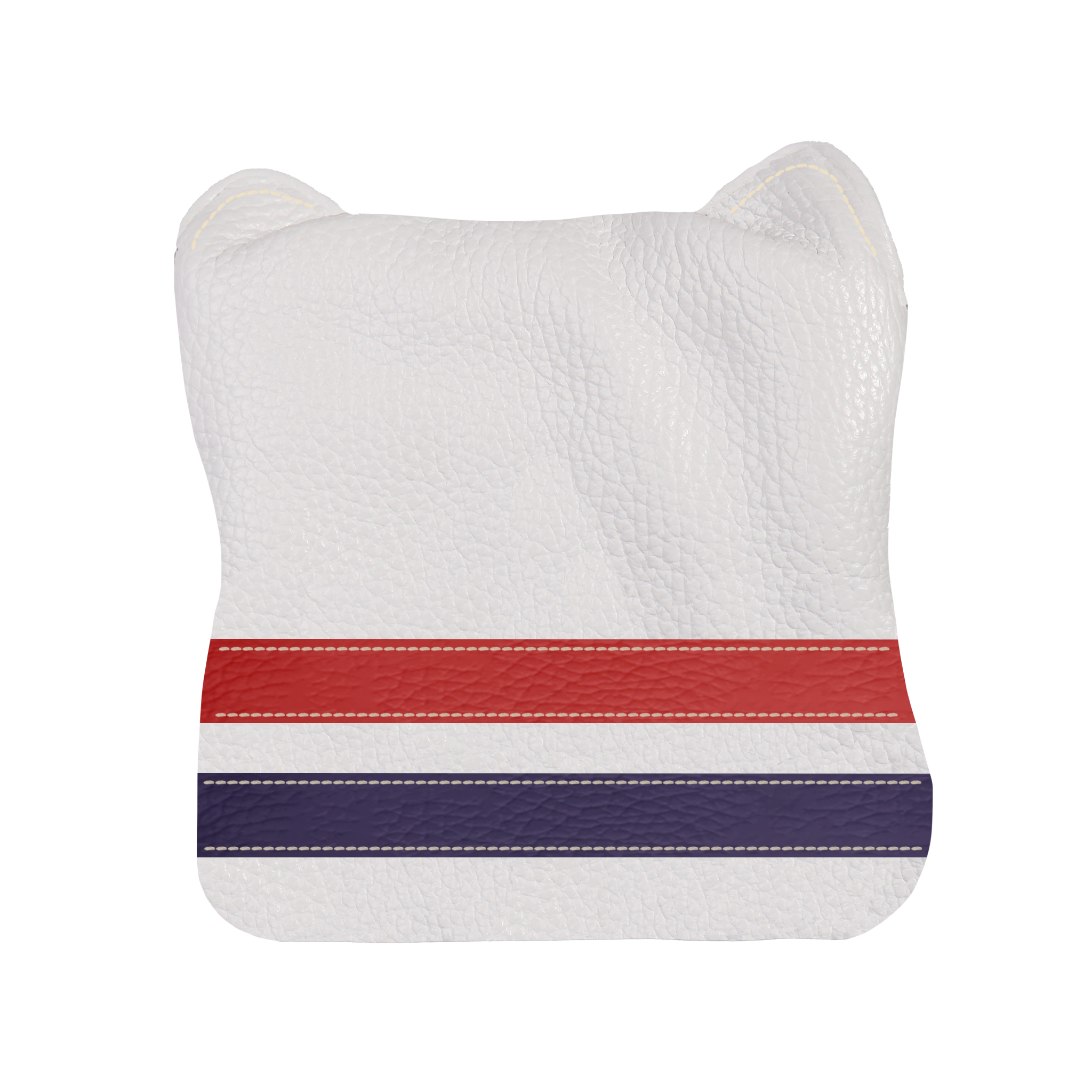 Polo Headcover: Pure White + Navy + Sunday Red
