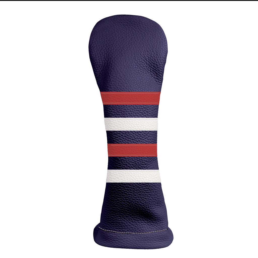 Polo Headcover: Navy + Sunday Red + Pure White
