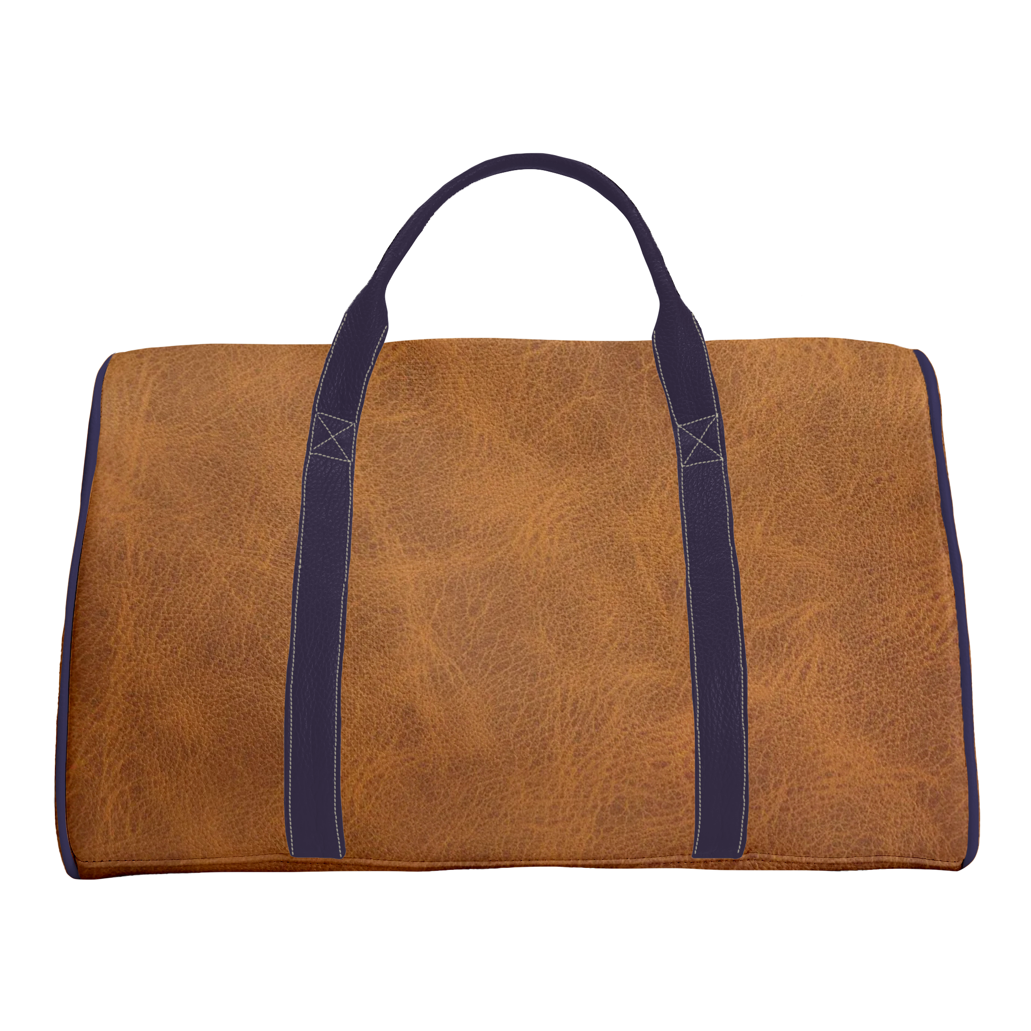 Duffle Bag: Carmel + Navy