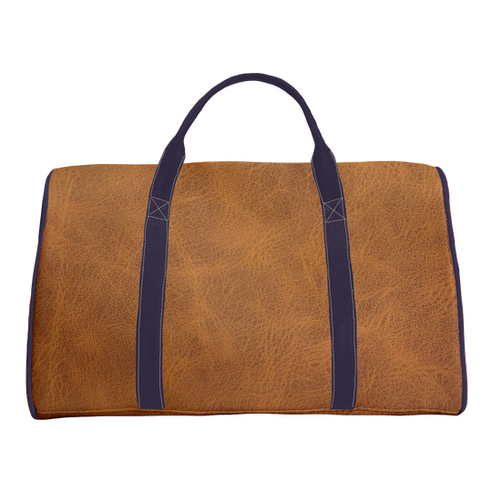 Duffle Bag: Carmel + Navy