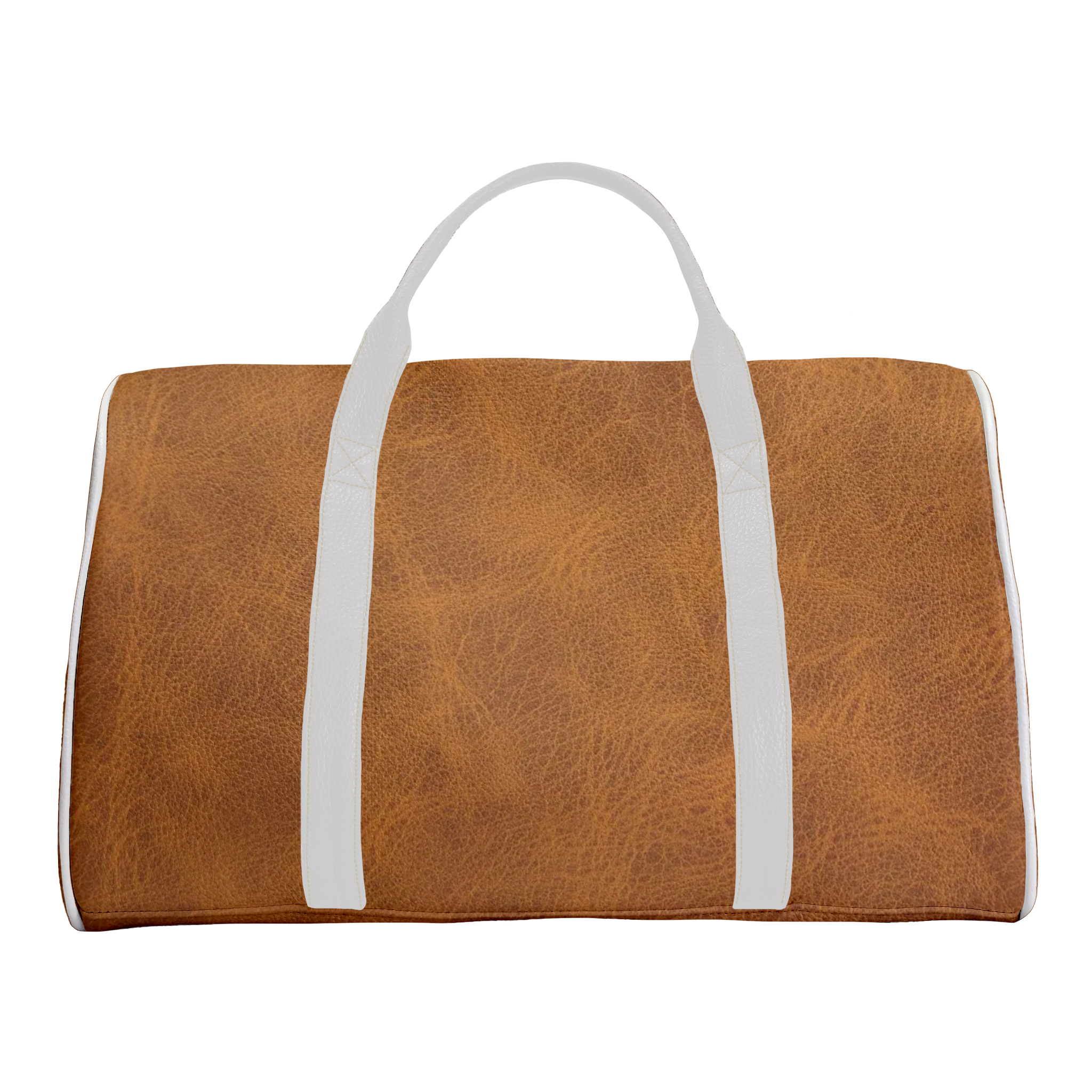 Duffle Bag: Carmel + Pure White