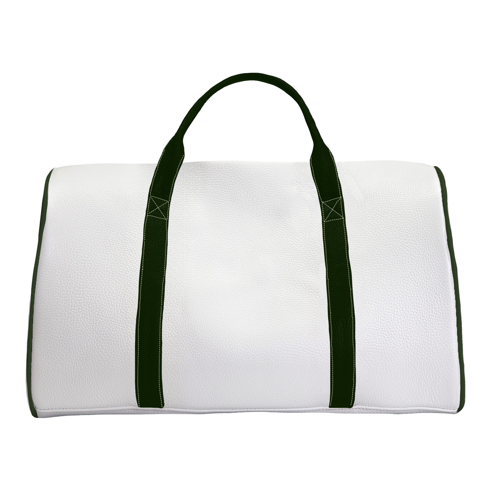 Duffle Bag: Pure White + Olive