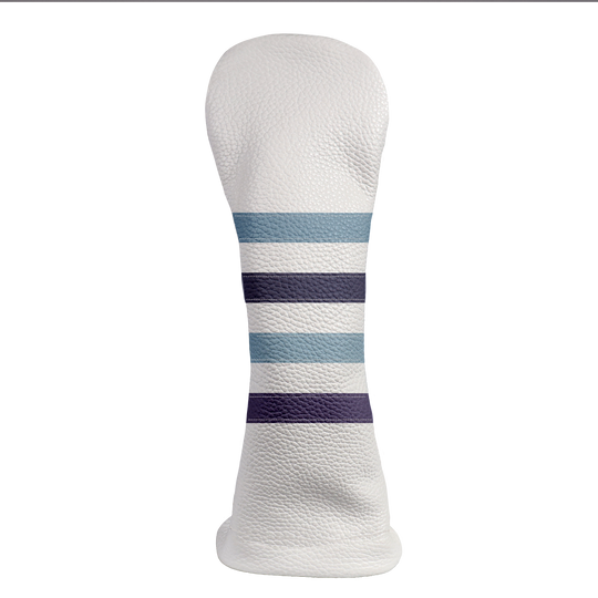 Polo Headcover: Pure White + Carolina Blue + Navy
