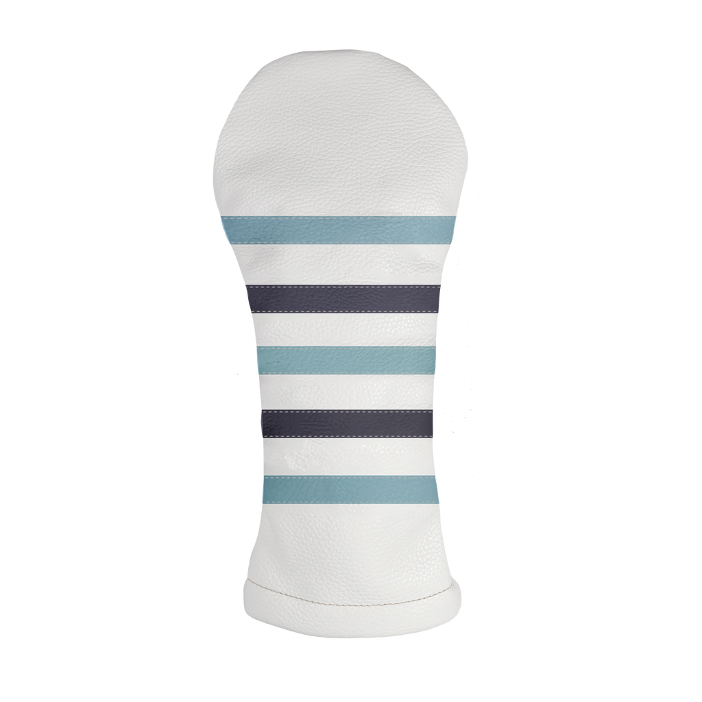 Polo Headcover: Pure White + Carolina Blue + Navy