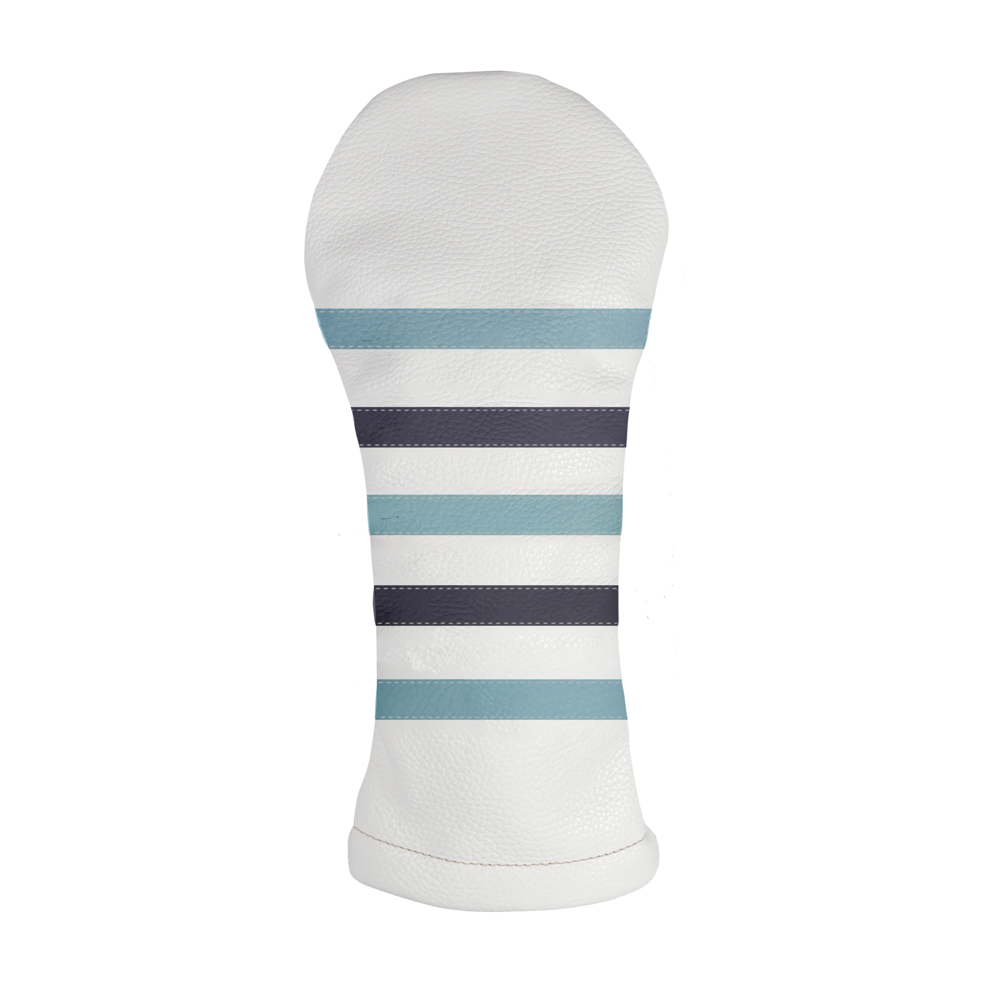 Polo Headcover: Pure White + Carolina Blue + Navy